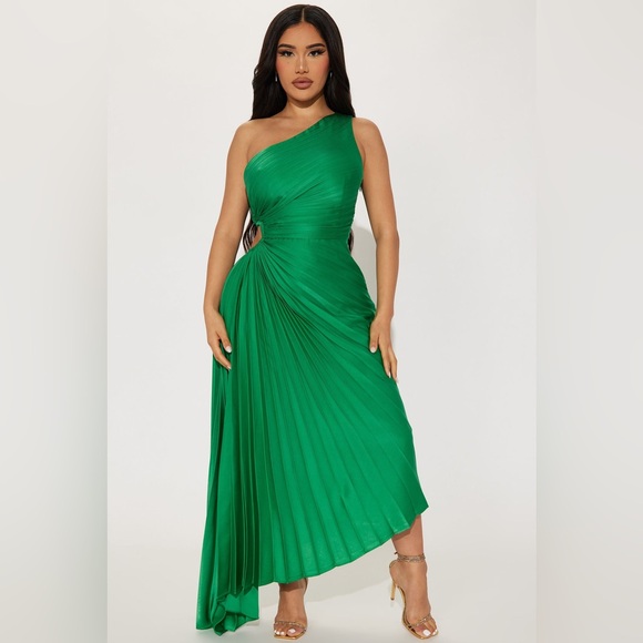 One Shoulder Maxi Dress - Picture 1 of 5